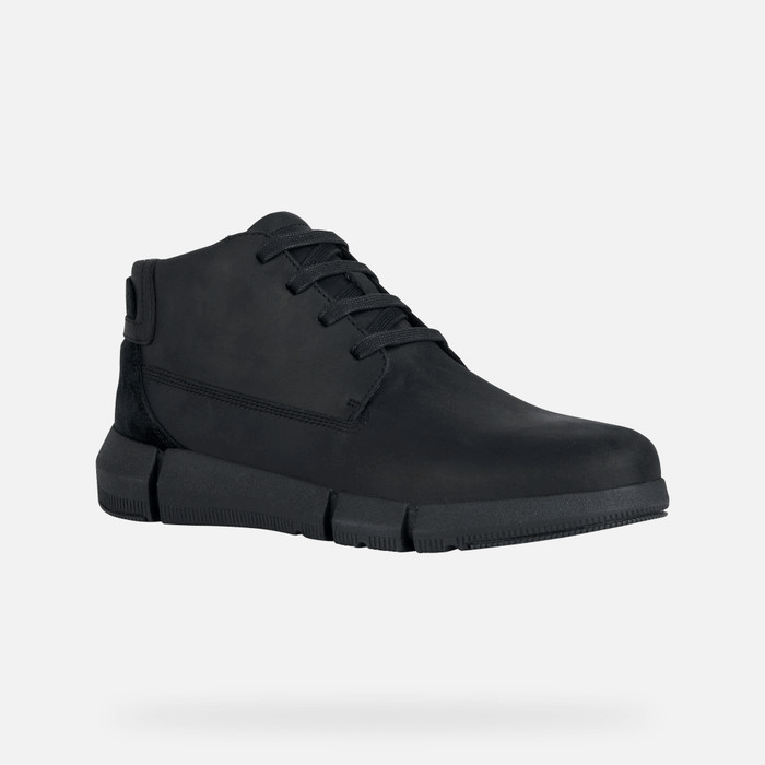 نیم بوت مردانه جی اوکس ایتالیا GEOX SCHNÜRSTIEFELETTEN Adacter H Herr Schwarz