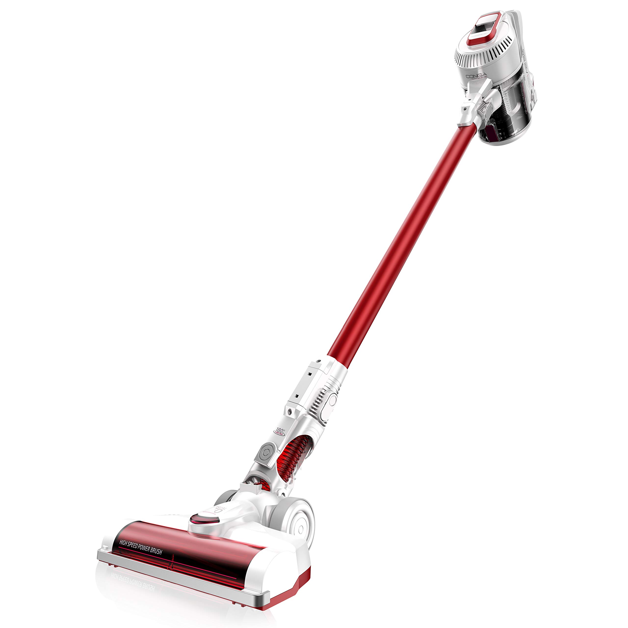 جارو شارژی سکوتک اسپانیا Cecotec Conga ThunderBrush 620 مجهز به فیلتر HEPA، ۴۰ دقیقه کارکرد خودکار، برس موتوری، باتری ۲۲.۲ ولت