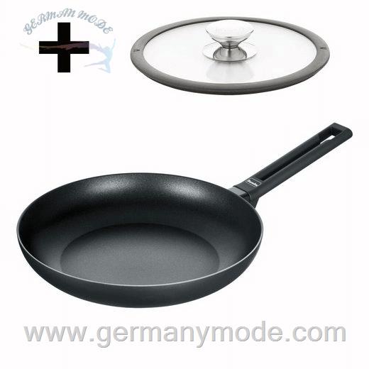 تابه 28 سانتی برندس آلمان Berndes Alu Induction Bratpfanne mit Glasdeckel 28 cm
