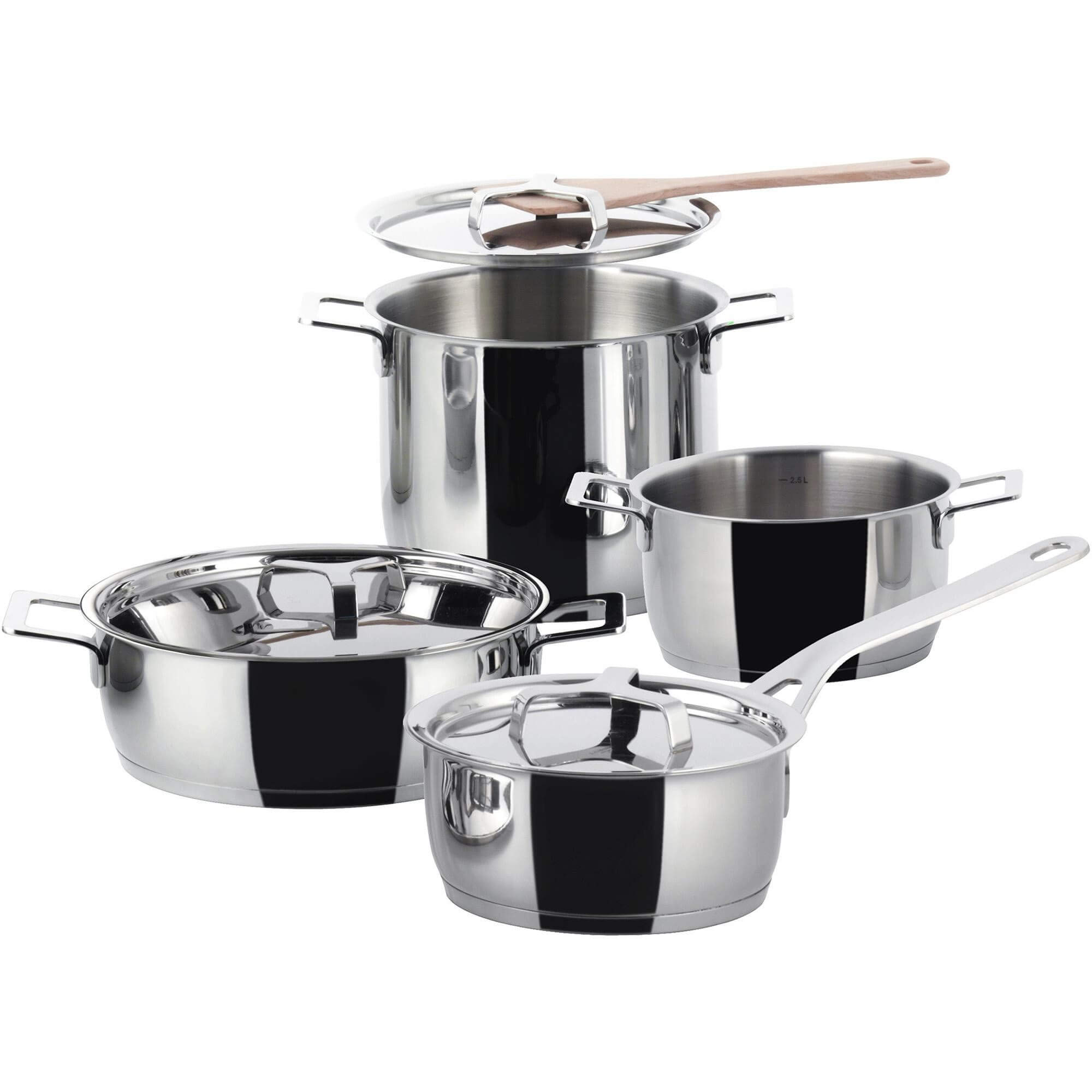 سرویس قابلمه 4 پارچه السی ایتالیا Alessi Pots Pans Topfset 4tlg