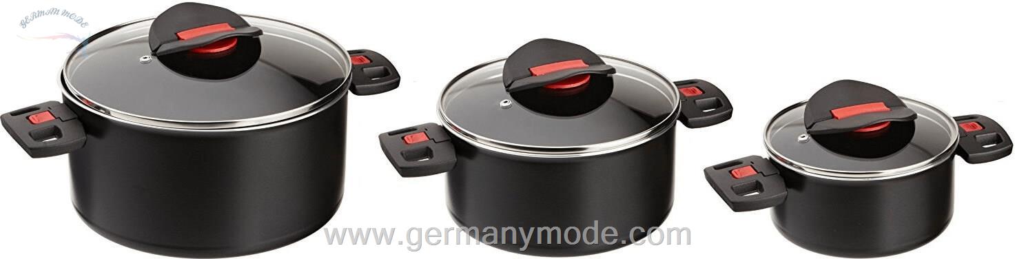 سرویس قابلمه 3 پارچه بالرینی ایتالیا Ballarini Click - Cook Topfset 3tlg