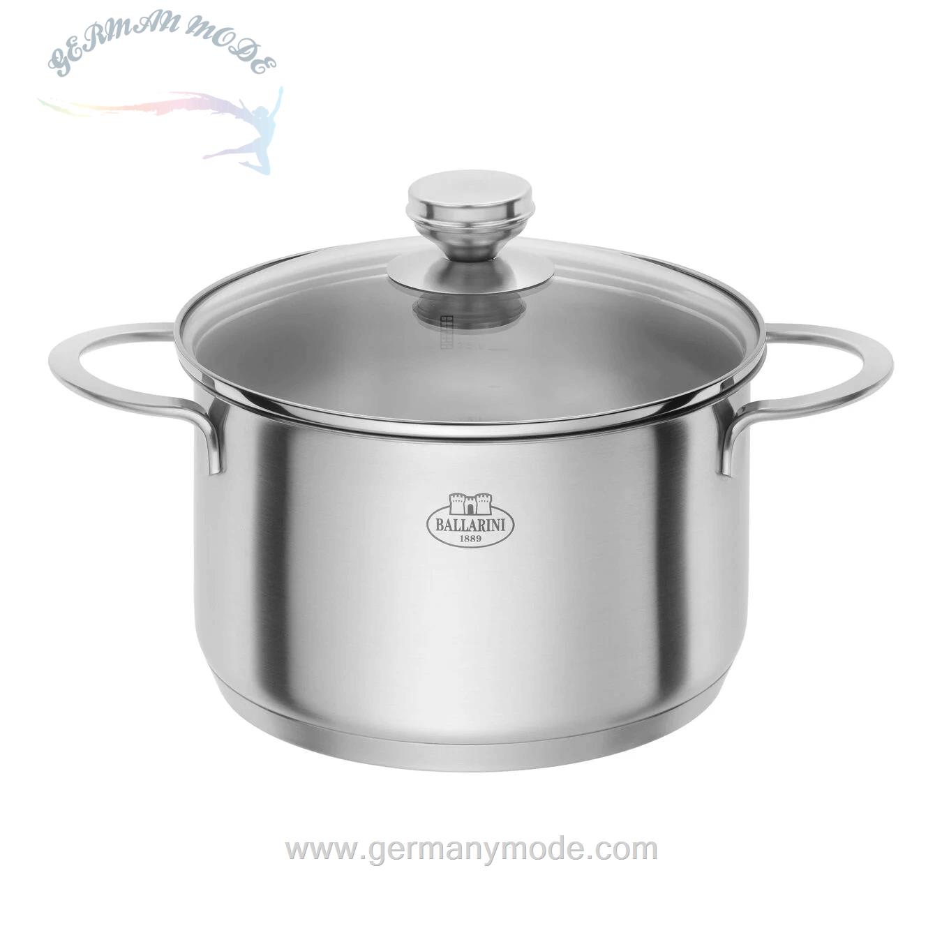 قابلمه 20 سانتی متری بالرینی ایتالیا BALLARINI ANCONA KOCHTOPF MIT DECKEL 20 CM-18/10 EDELSTAHL
