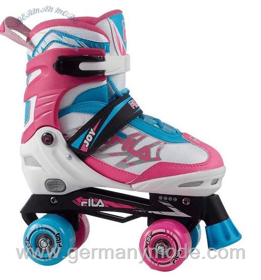 اسکیت کفشی چهارچرخ کودکانه nnnFila Skates Rollschuhe Rollerskate verstellbar weiß-pink
