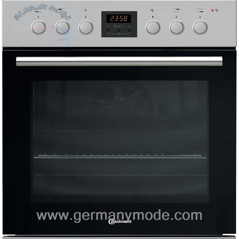 فر توکار باکنشت آلمان BAUKNECHT ELEKTRISCHER EINBAUHERD: FARBE EDELSTAHL, HYDROLYSE - HVP2 KH5V IN