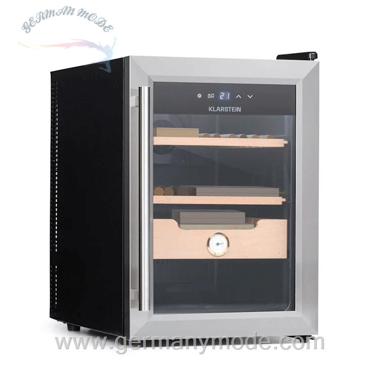دستگاه رطوبت ساز سیگار برگ 37 لیتری کلارشتاین آلمان Klarstein El Presidente 37 Zigarren-Humidor Silber