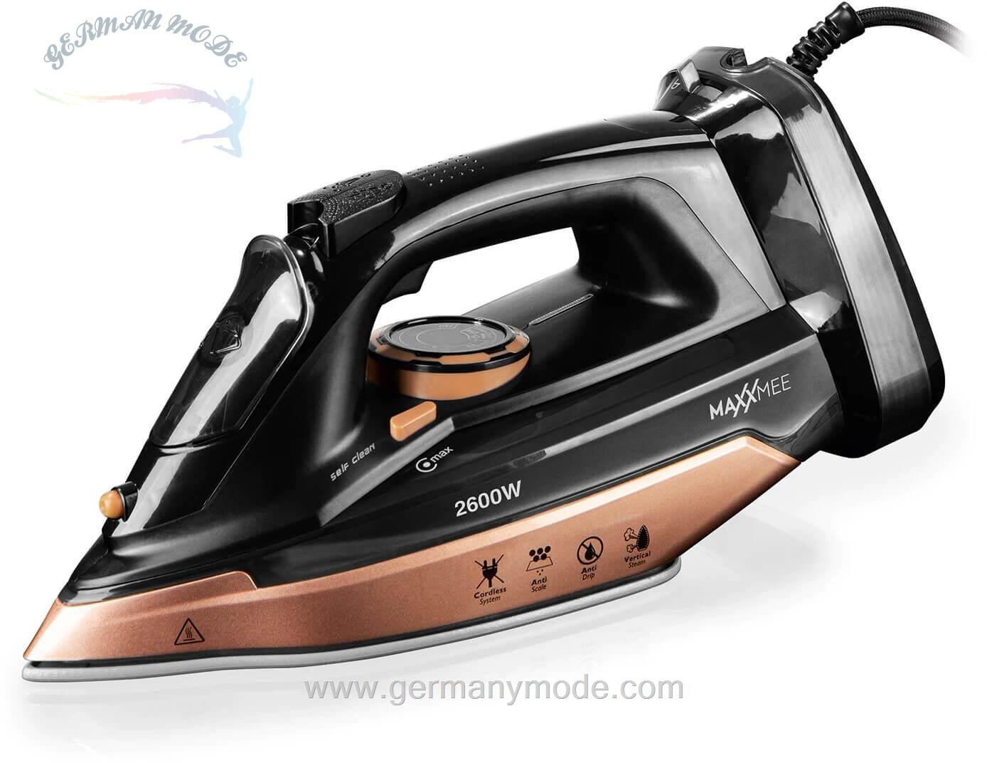اتو بخار ماکس می MAXXMEE Dampfbügeleisen kabellos 2600W rosegold/schwarz