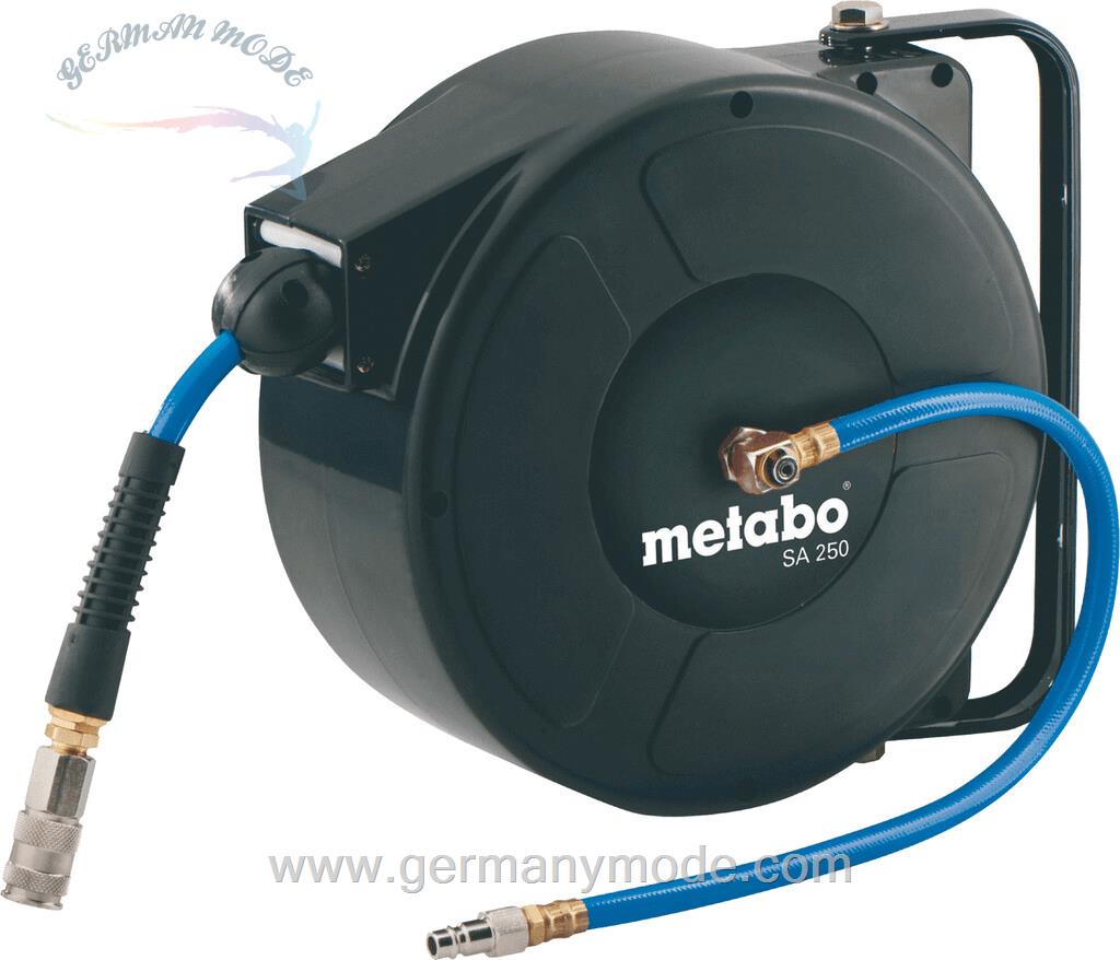 قرقره شیلنگ جمع کن دیواری و شیلنگ 8 متری متابو آلمان Metabo SA 250