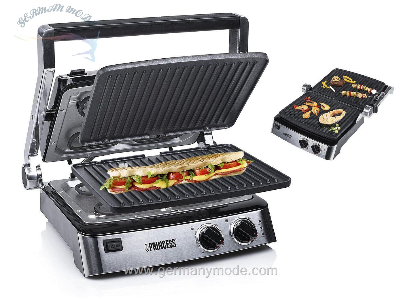 گریل ساندویچ ساز وافل ساز پرینسس هلند Princess Grill Contact 117300 - 2000Watt