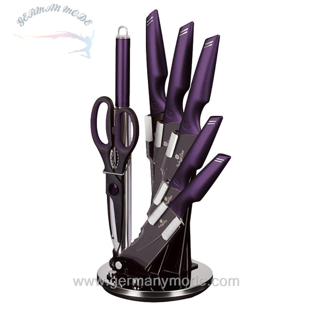 ست چاقو آشپزخانه 8 پارچه برلینگر هاوس مجارستان BERLINGER HAUS 8-PIECE KNIFE SET BH-2587 PURPLE COLLECTION