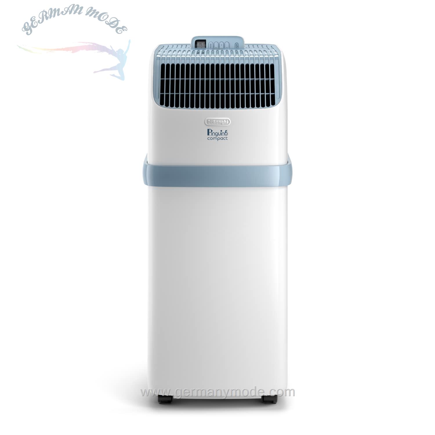 تصفیه هوا رطوبت گیر دلونگی ایتالیا DeLonghi Pinguino Compact ES72 YOUNG تهویه مطبوع سیار، 8300 BTU/h، برای اتاق تا 60 متر مکعب، عملکرد رطوبت زدایی، تایمر 24 ساعته، کلاس بهره وری انرژی A، رنگ سفید برای اتاق تا 60 متر مکعب - EEK A