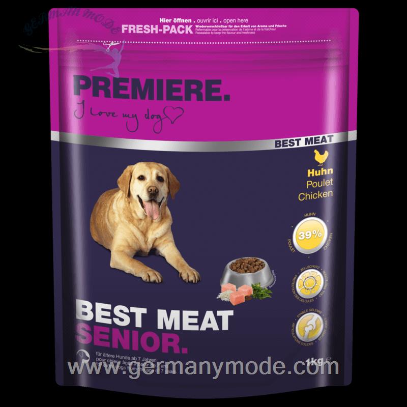 غذا خشک سگ سرشار از مرغ پریمیر آلمان PREMIERE Best Meat Senior Huhn 4kg