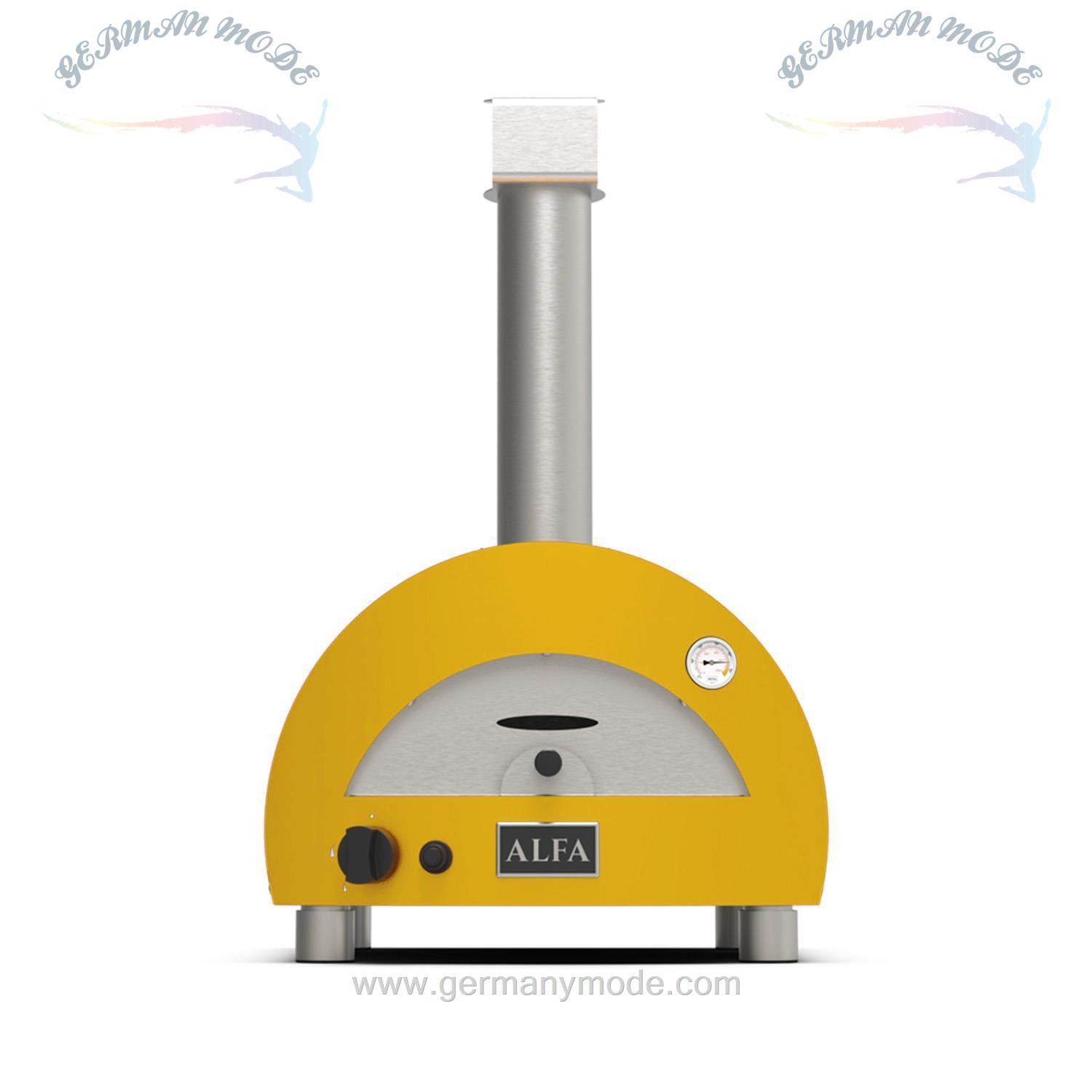 فر پیتزا گازی خانگی آلفا ایتالیا Alfa Forni PORTABLE Gas-Pizzaofen (Yellow Special-Edition)