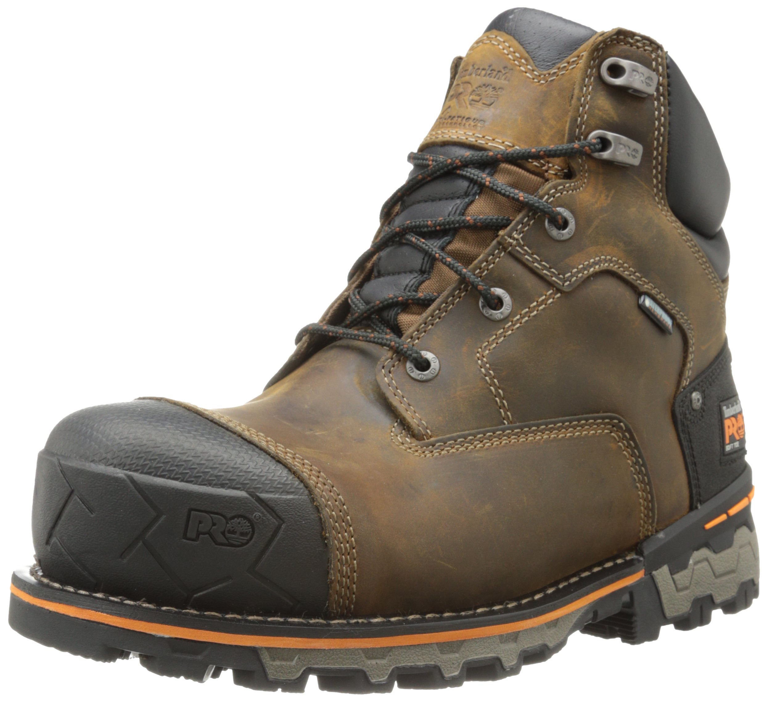 خرید از آمازون - چکمه کار صنعتی ضد آب 6 Boondock مردانه Timberland Pro 40 EU Brown Oiled Leather