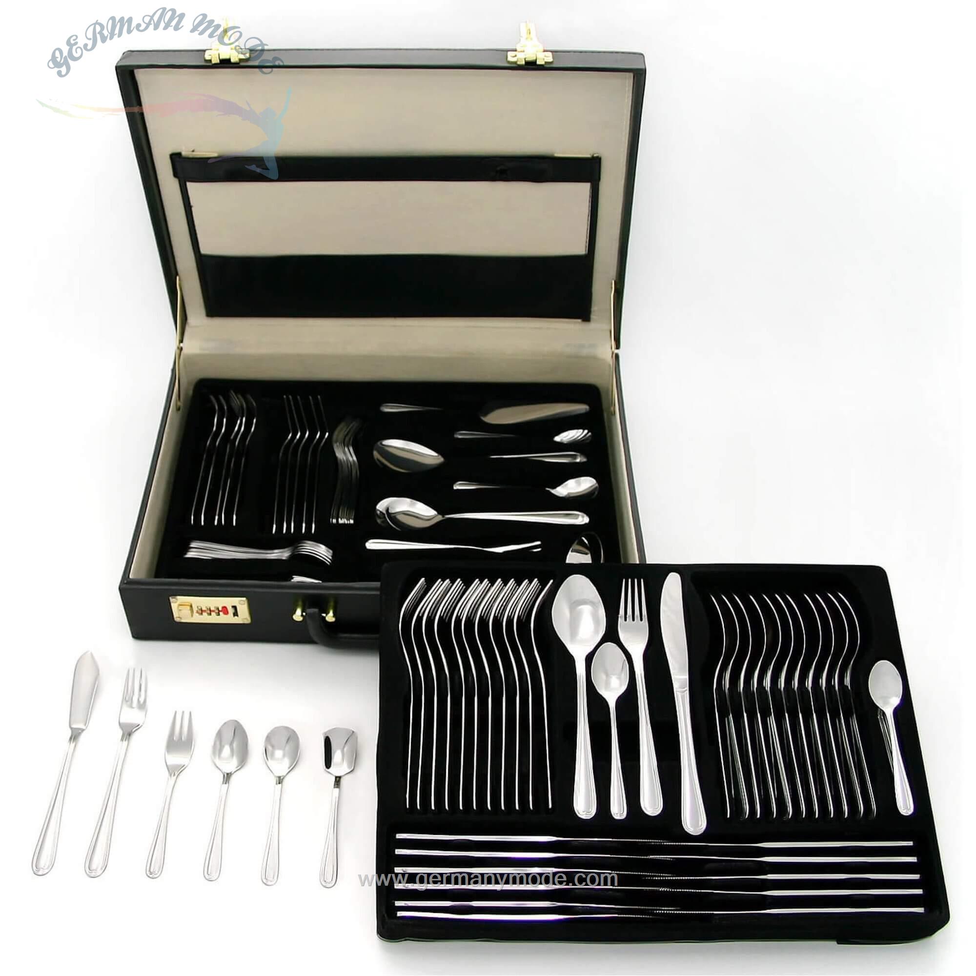 سرویس قاشق چنگال 100 پارچه گرو Gräwe Besteckkoffer 100-teilig