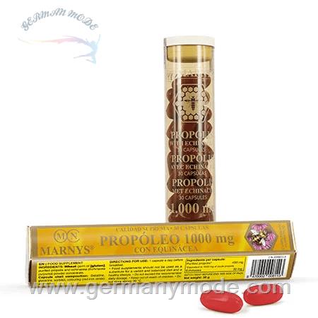 مکمل غذایی تقویت سیستم دفاعی و تنفسی مارنیس اسپانیا MARNYS Propolis 1000 mg with Echinacea 30 Capsules MN446A