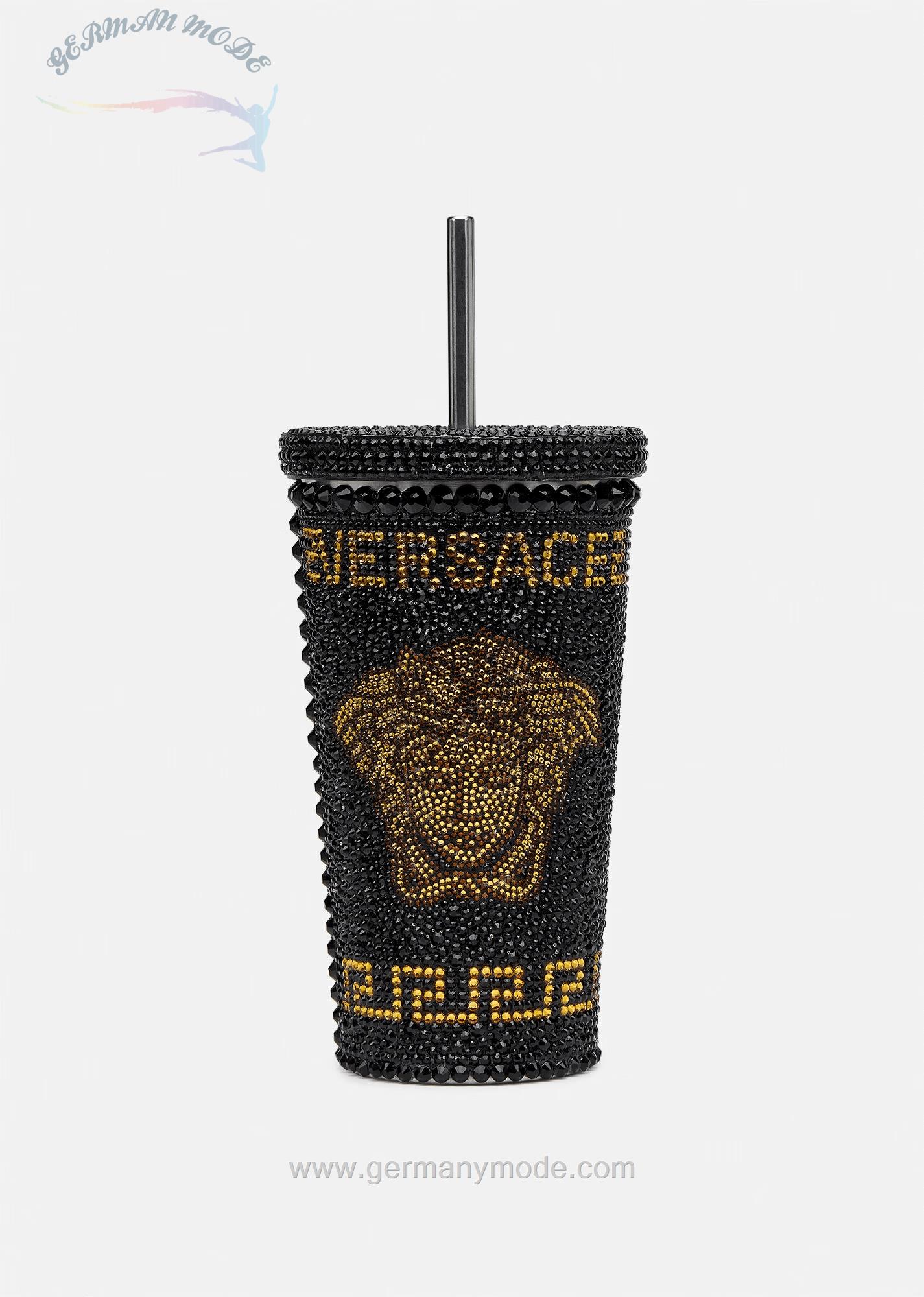 تراول ماگ نی دار نوشیدنی سرد ورساچه ایتالیا VERSACE MEDUSA REISETASSE MIT NIETEN