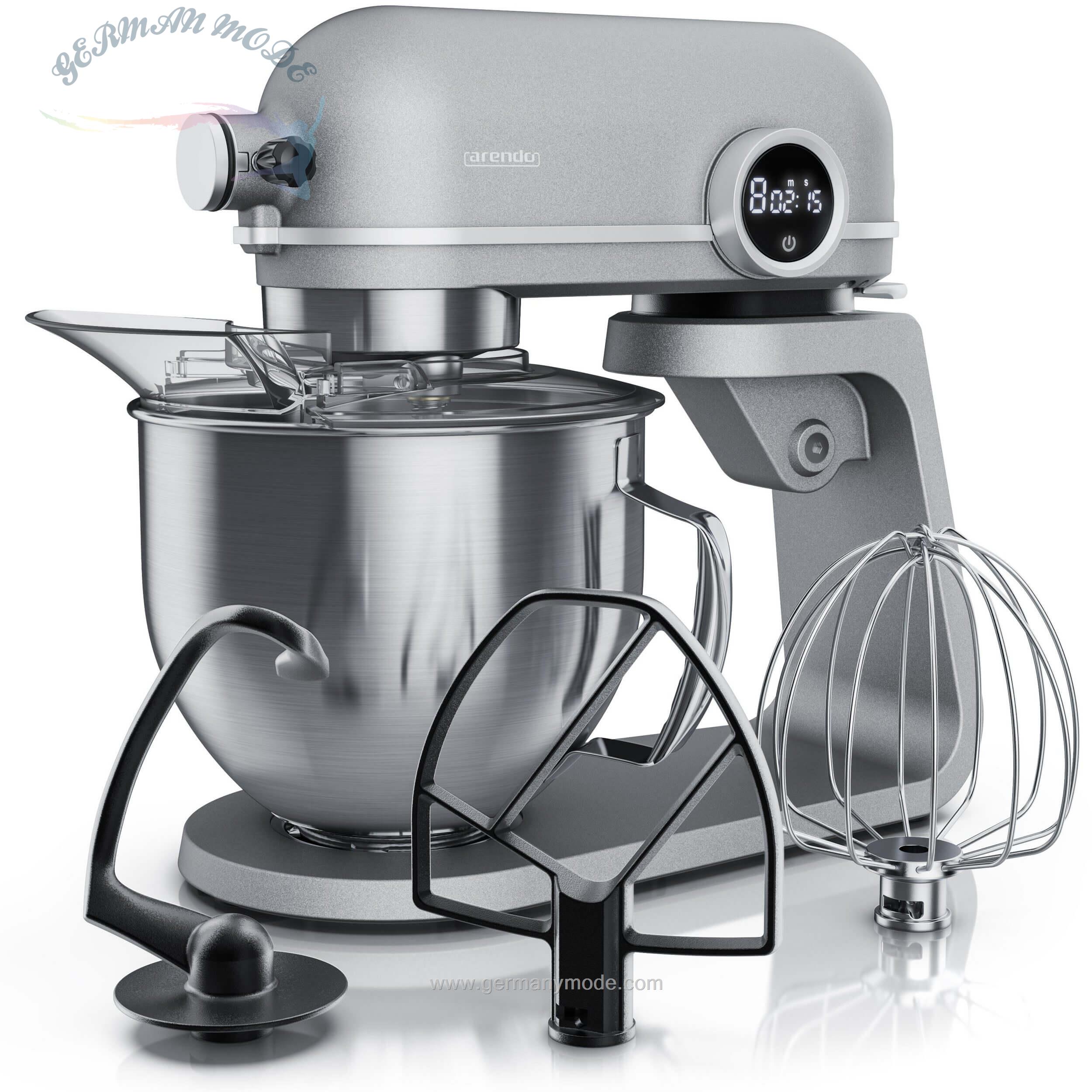 غذا ساز همه کاره آرندو آلمان Arendo Küchenmaschine 800 W Rührmaschine Knetmaschine 5l Fassungsvermögen