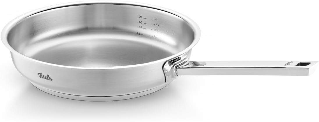 ماهیتابه استیل ضد زنگ فیسلر آلمان مدل Fissler Original-Profi Collection قطر 24 سانتی‌متر- تابه بدون پوشش با ترازوی داخلی