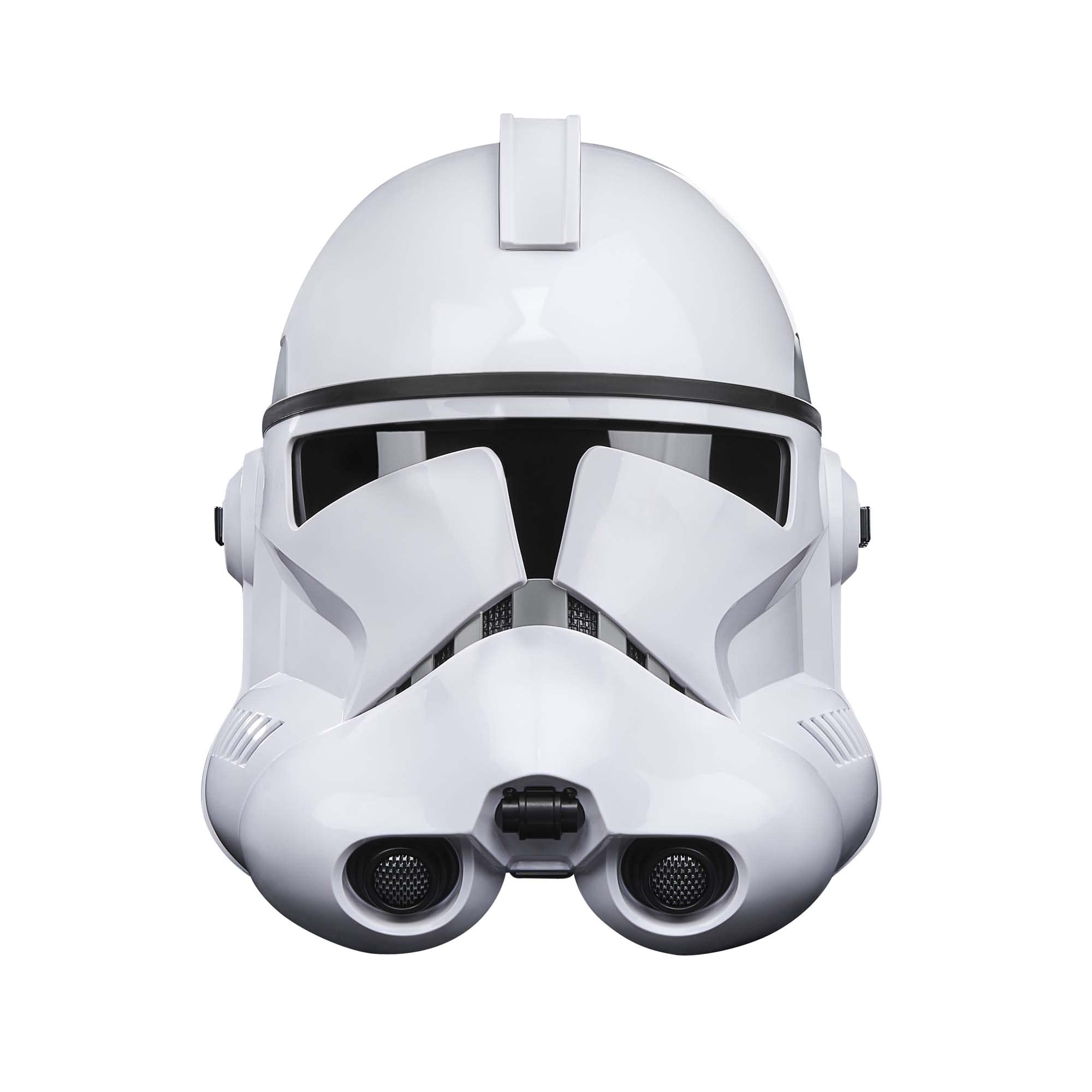 خرید از آمازون - کلاه ایمنی ممتاز Clone Trooper Phase II از Star Wars The Black Series Electronic Phase II، محصول کلکسیونی نقش آفرینی برای سنین 14+، سفید/مشکی/خاکستری
