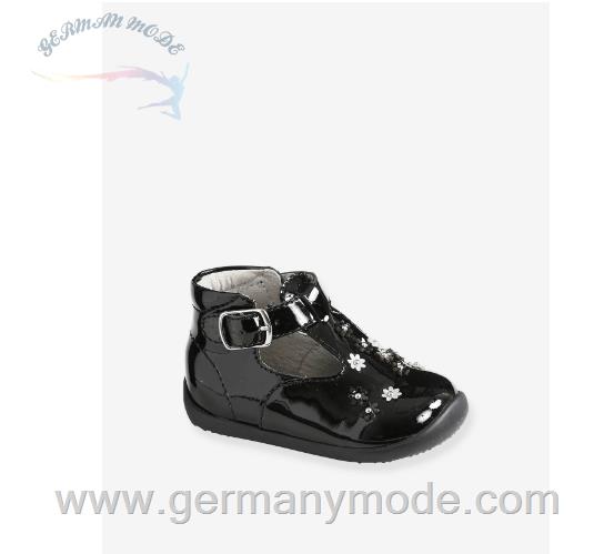 کفش دخترانه کودک نو پا ورت فرانسه Vertbaudet Festliche Mädchen Baby Lauflern-Sandalen - schwarz