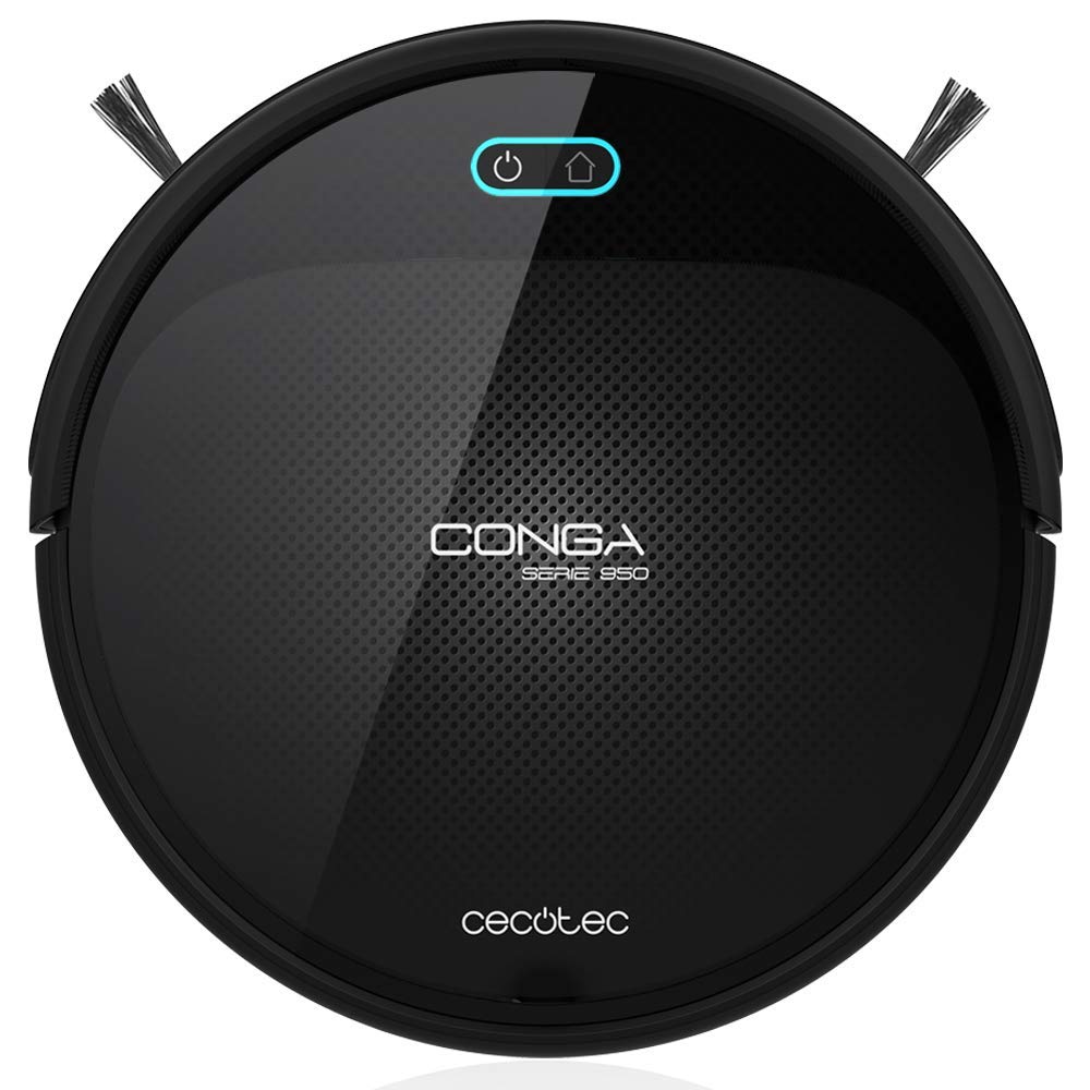 جارو رباتیک سکوتک اسپانیا Cecotec Conga 950. ناوبری هوشمند، عملکرد توربو ۴ در ۱ برای فرش، ۳ سطح قدرت و قابل برنامه‌ریزی