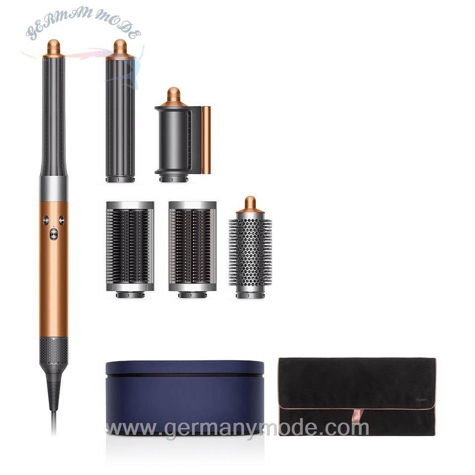 سشوار برس دار چرخشی چند منظوره دایسون انگلستان DYSON Multihaarstyler Airwrap Complete Long Kupfer Nickel inkl gratis Reisetasche