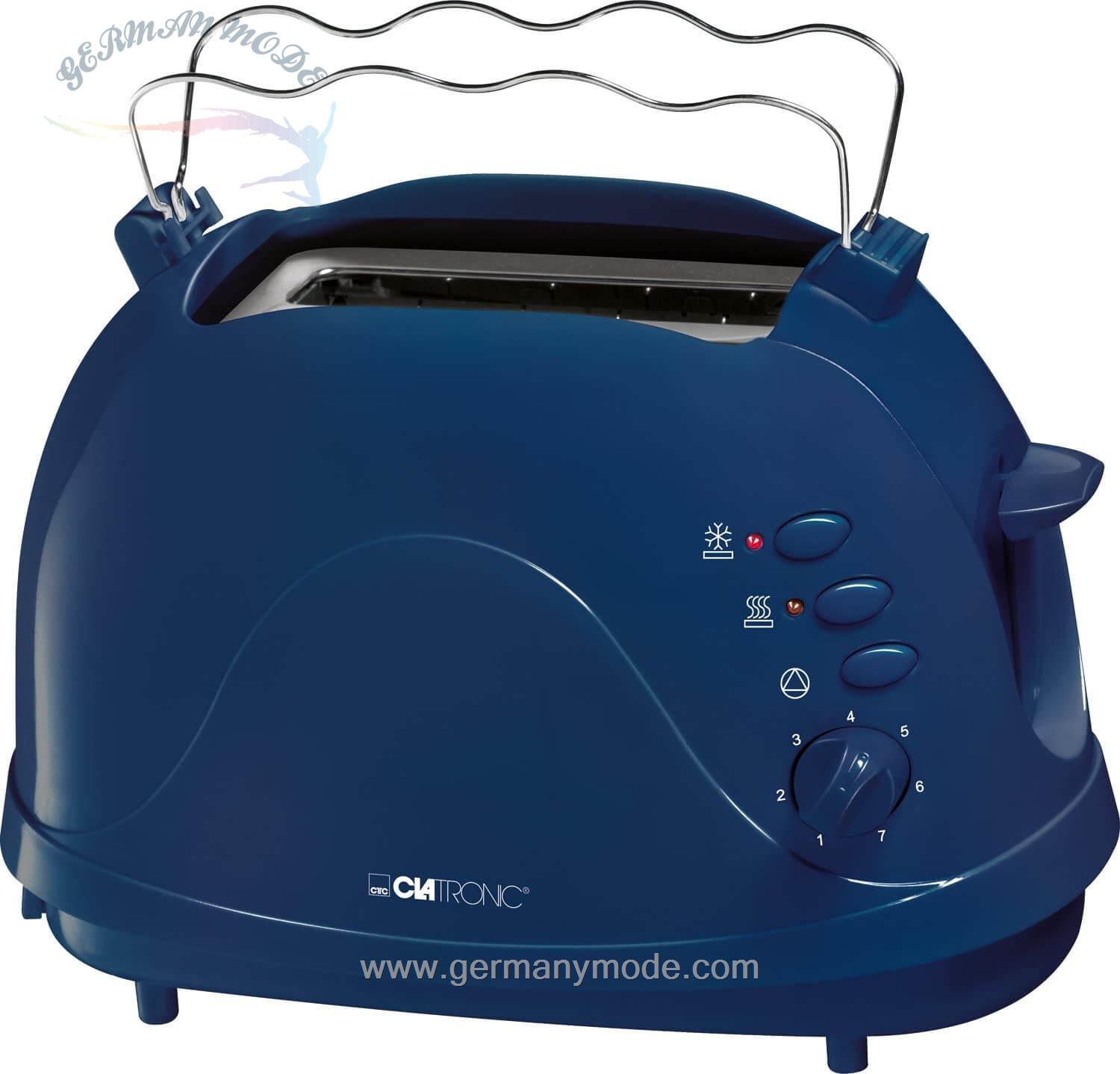 توستر کلترونیک آلمان CLATRONIC Toaster 2 Scheiben Toastautomat TA 3565 /Blau