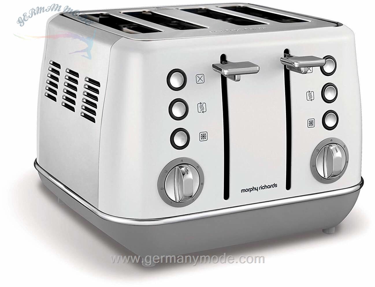 توستر مورفی ریچاردز انگلستان Morphy Richards Evoke 24010 Silver and White