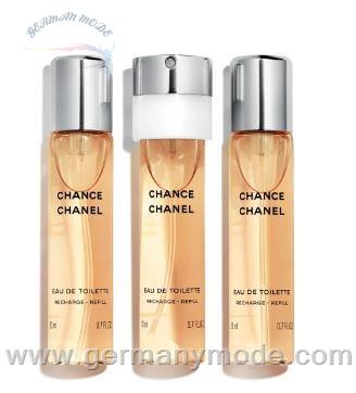 ست عطر ادو تویلت زنانه 3 تایی 20 میل چنس شنل فرانسه CHANEL CHANCE EAU DE TOILET SPRAY 3 20ml refill