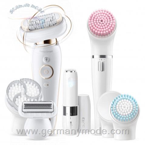 اپیلاتور مرطوب خشک و برس شستشو صورت براون آلمان Braun Silk épil 9 Flex 9 105
