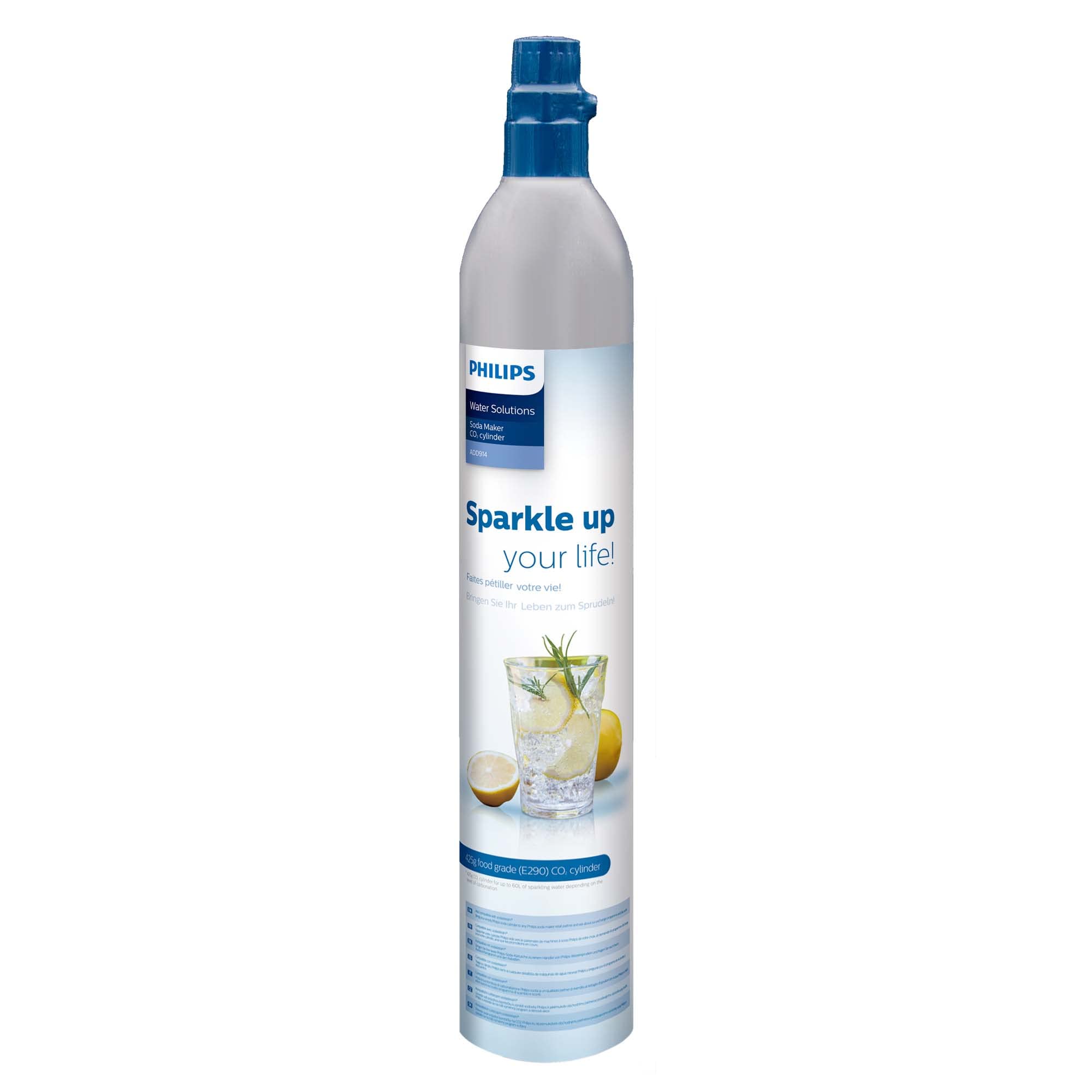 خرید از آمازون - Philips Water ADD913/10 Sprudelwasserbereiter CO2-Zylinder, Edelstahl