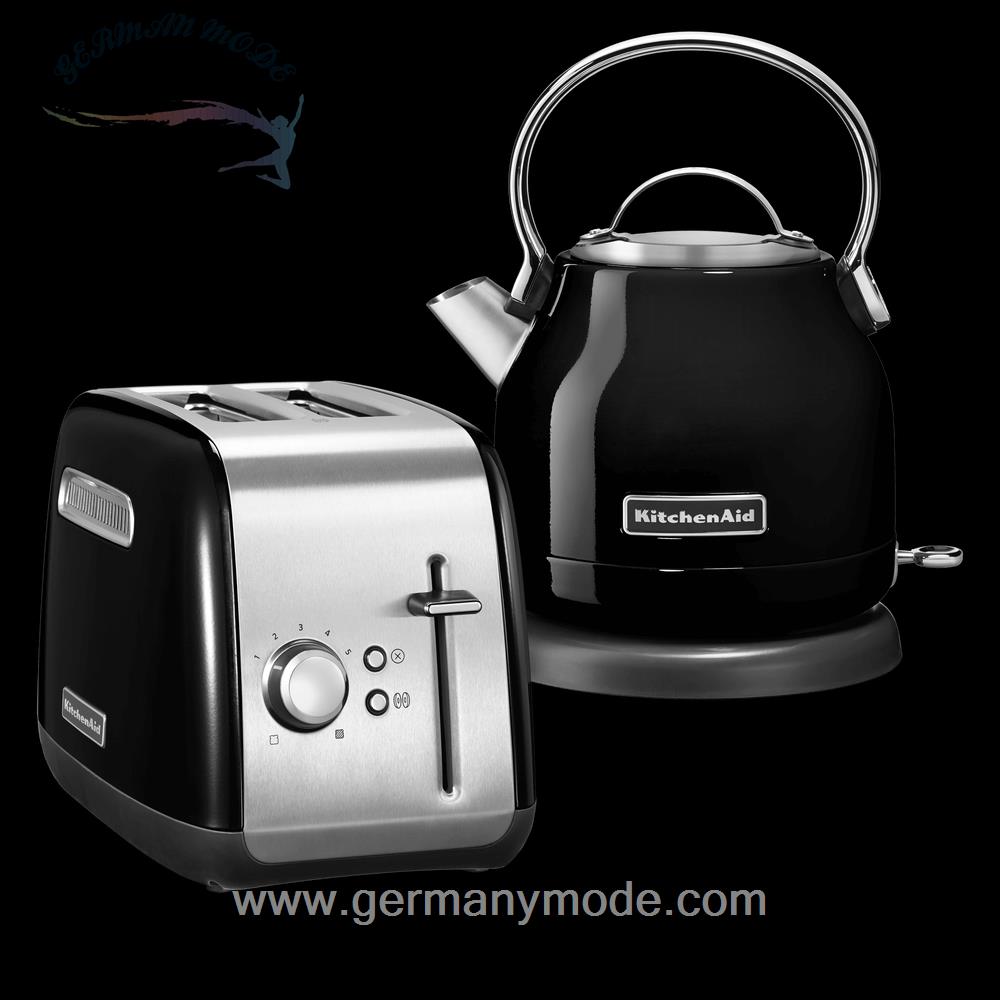 ست کتری برقی و توستر کیچن اید آمریکا KitchenAid CLASSIC FRÜHSTÜCKSSET/ Onyx Schwarz