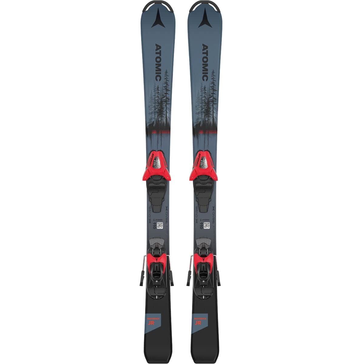 ATOMIC Unisex Jugend Maverick Jr 100-120 + C5 Gw Me ski 110cm Metalic Blue/Red/ (mehrfarbig)