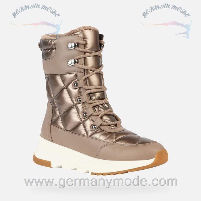 نیم بوت ضد آب زنانه جی اوکس ایتالیا GEOX WASSERDICHT WANDERSCHUHE Falena Abx Dame Braun