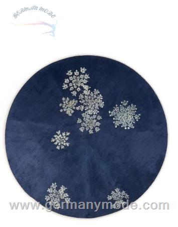 قالیچه گرد اسنزا هلند ESSENZA Lauren Indigo Blue Teppich