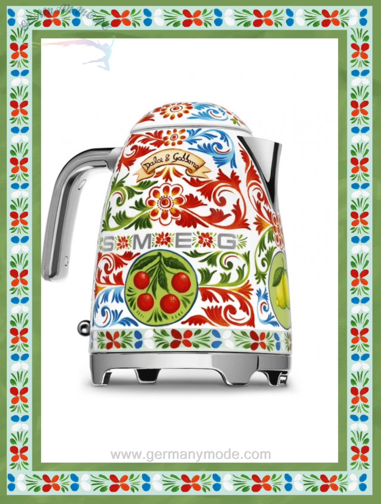 کتری برقی اسمگ دولچه گابانا ایتالیا Smeg KLF03 1,7 Ltr KLF03DGEU Dolce Gabbana