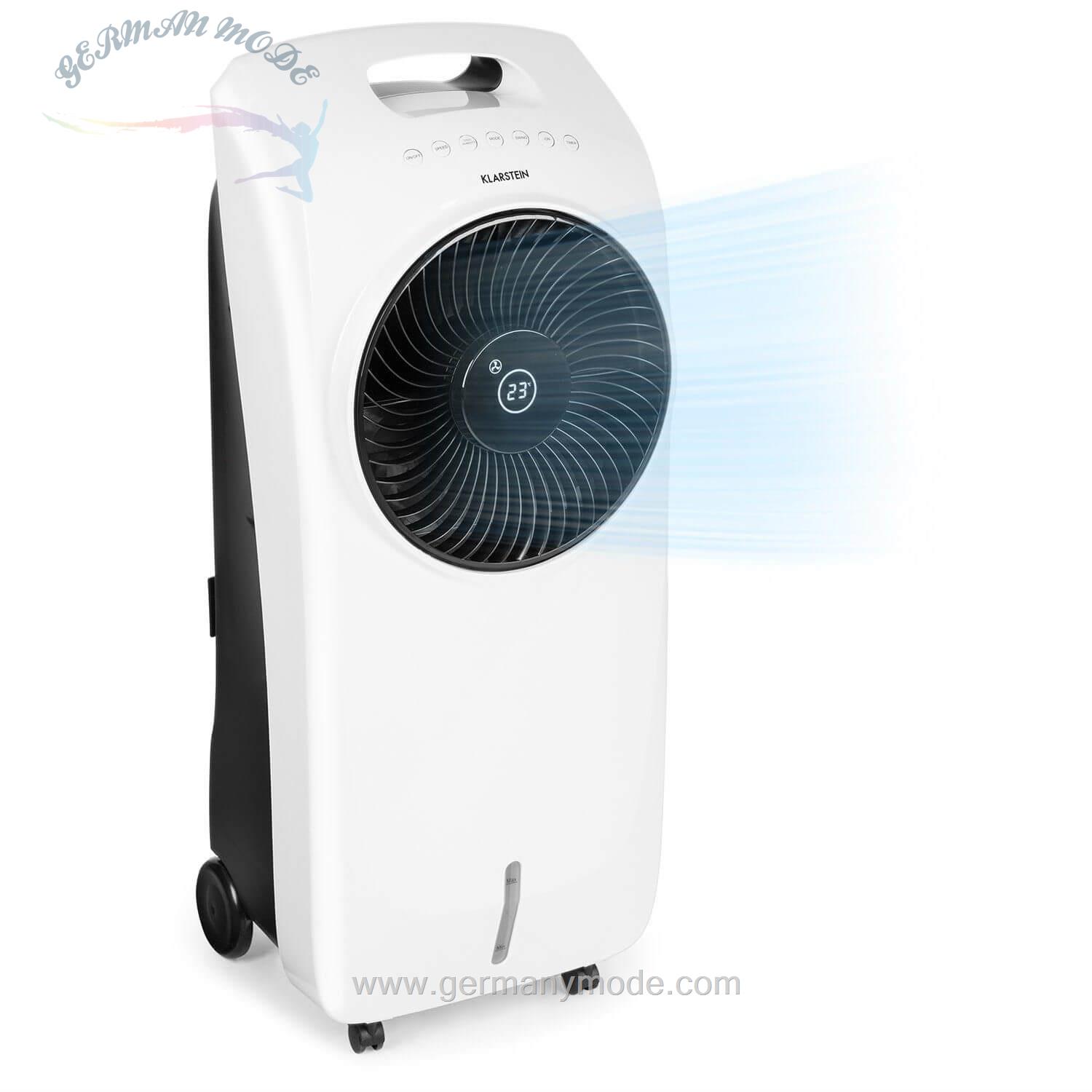 کولر آبی فن تصفیه هوا رطوبت ساز کلارشتاین آلمان Klarstein Ventilatorkombigerät Rotator 4-in-1 Luftkühler Ventilator