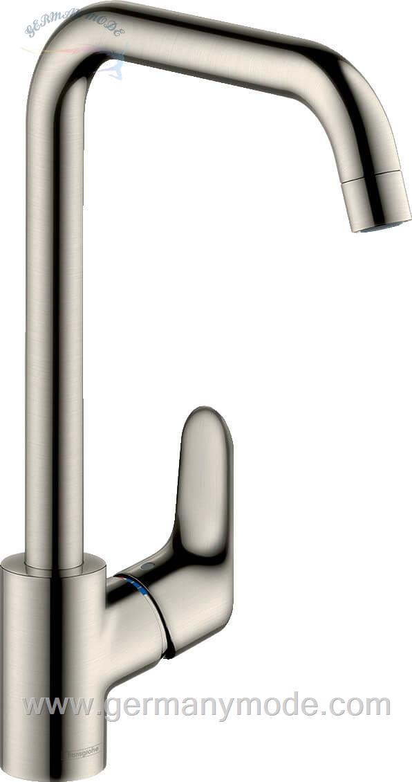 شیر مخلوط ظرفشویی هانس گروهه آلمان Hansgrohe Focus M41 Einhebel Küchenmischer 260 1jet 31820 Edelstahl Finish 31820800