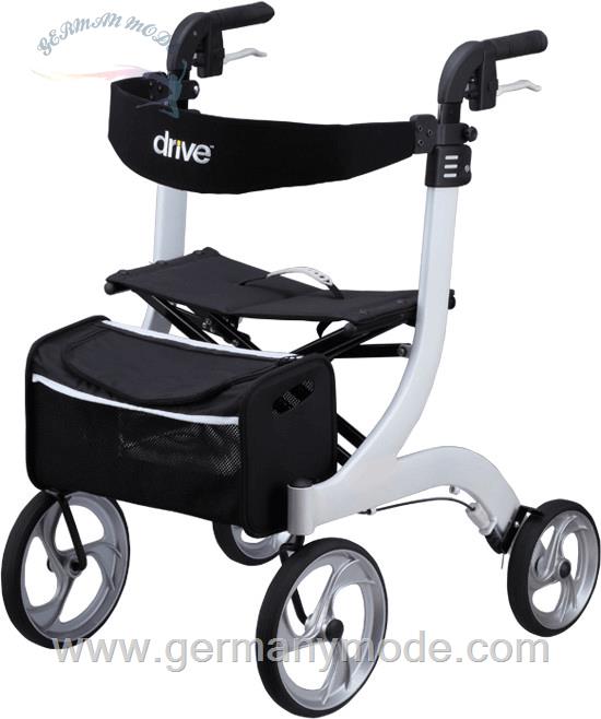 واکر ویلچر رولاتور تاشو درایو مدیکال Drive Medical Rollator Nitro Größe L weiß