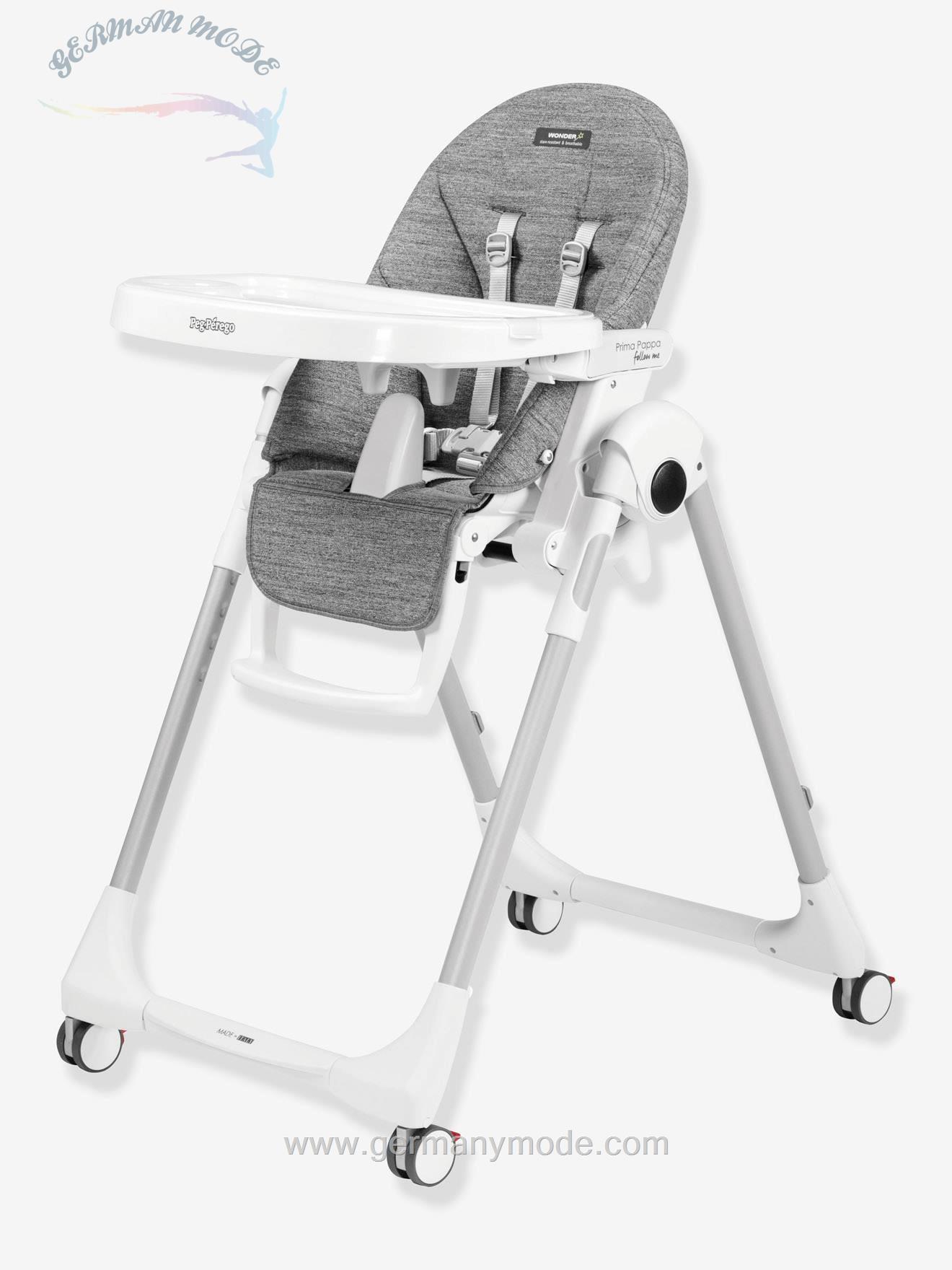صندلی غذا چرخ دار کودک پگ پرگو Peg Perego Hochstuhl Prima Pappa Follow Me PEG PEREGO - grau