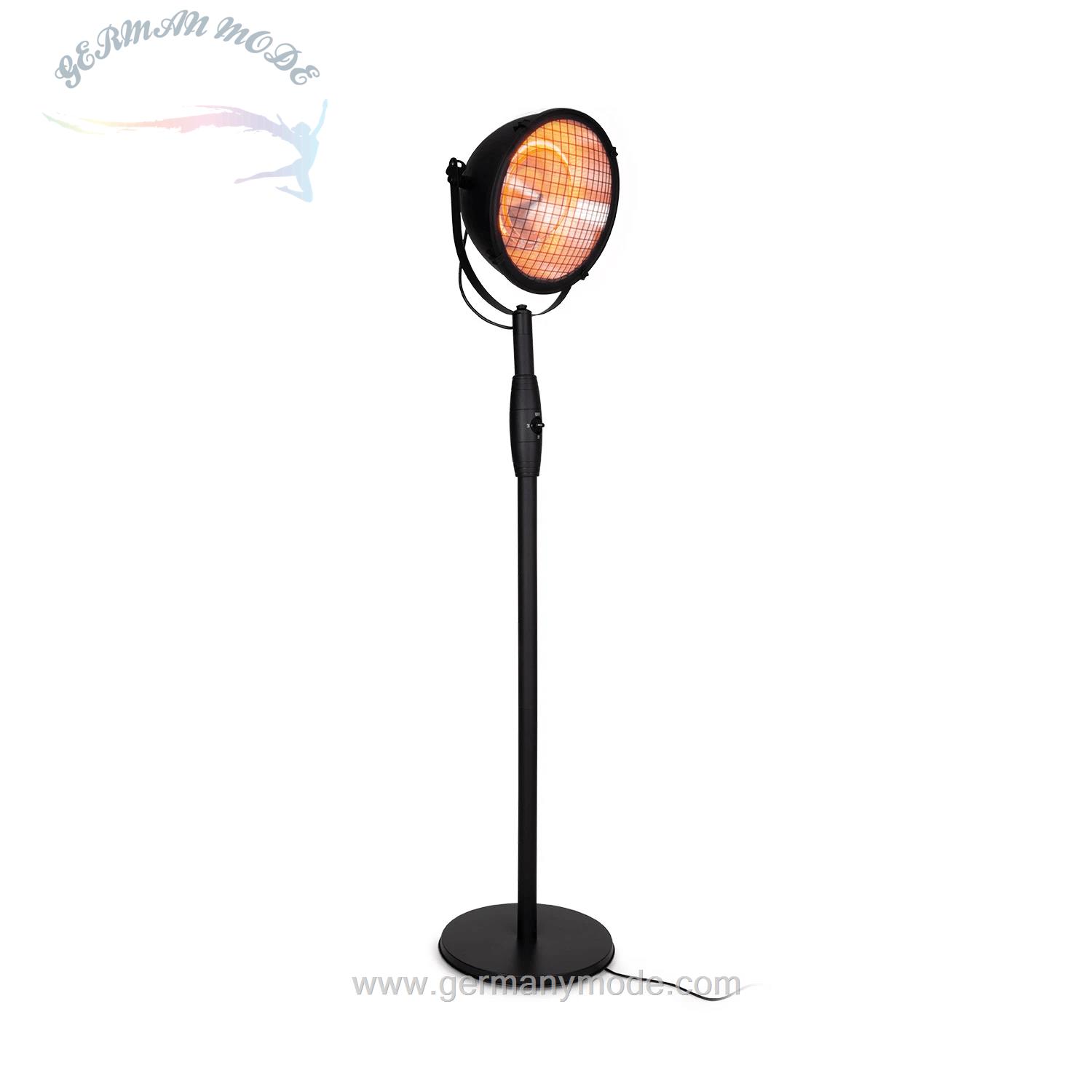 بخاری برقی تابشی ایستاده کلارشتاین آلمان Klarstein Heatspot Terrassenheizstrahler Heizstrahler, Infrarot-Heizstrahler Schwarz