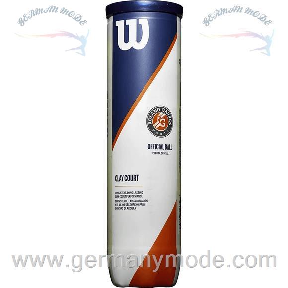 توپ تنیس 4 عددی ویلسون آمریکا WILSON ROLAND GARROS CLAY 4 ST