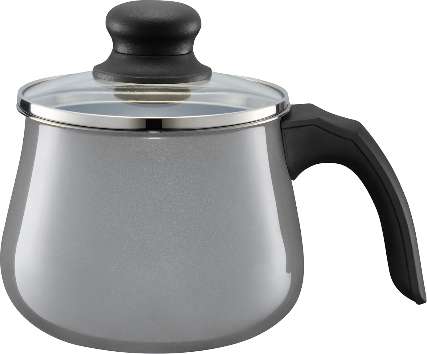 قابلمه شیر جوش با درب وی ام اف آلمان WMF Fusiontec Mineral Mini-Topf mit Glasdeckel 12 cm ، مواد قابلمه معدنی Fusiontec، یک سوپرآلیاژ خاکستری
