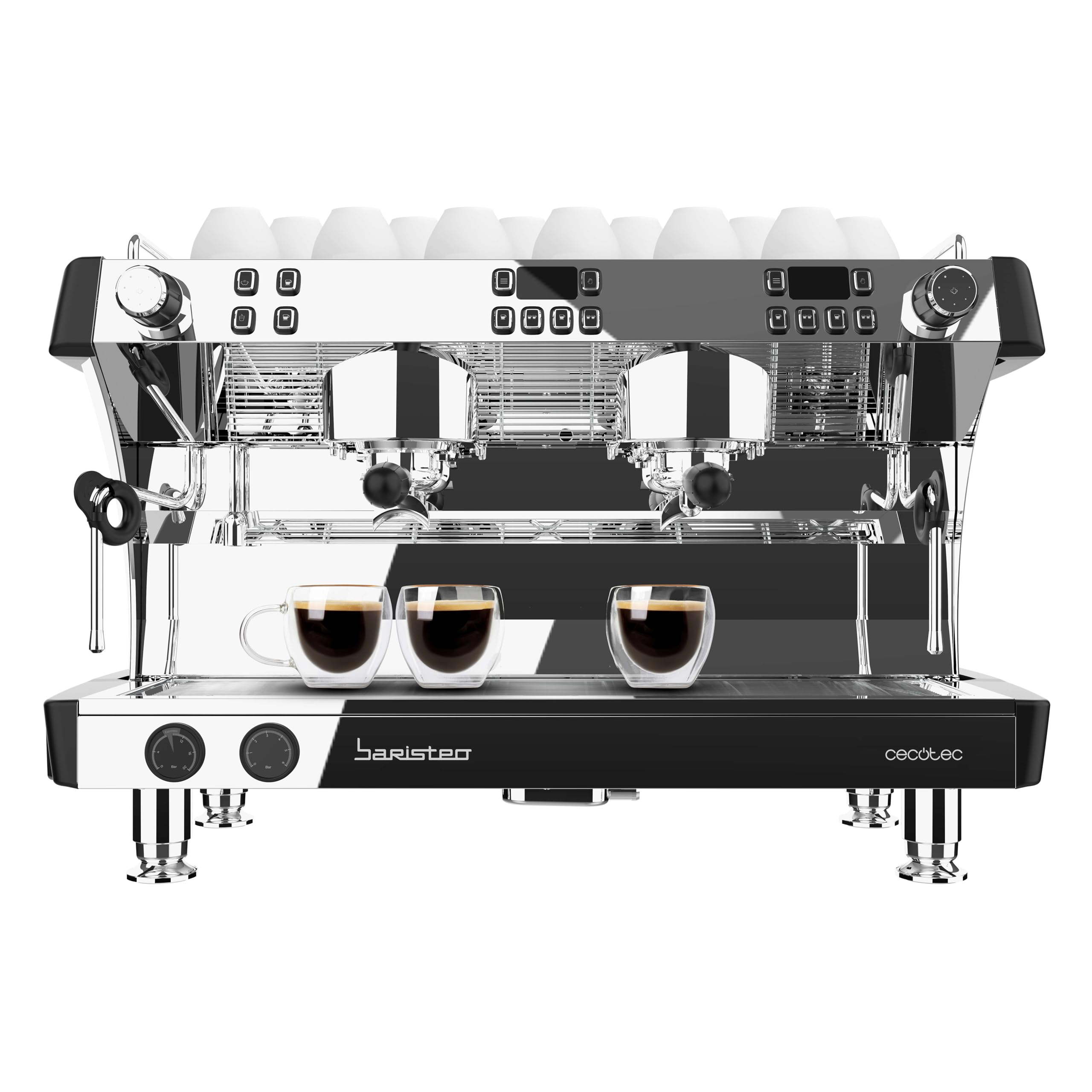 اسپرسو ساز تجاری سکوتک اسپانیا Cecotec Barista Baristeo Intima، دستگاه اسپرسو باریستا حرفه ای، سیستم پیش دم، پمپ 15 بار،مخصوص کافه