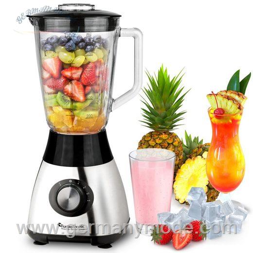 مخلوط کن اسموتی ساز توربوترونیک TurboTronic by Z-Line Standmixer Edelstahl Standmixer mit 1,5L Glas-Behälter, 1200 W S0O1D08MP2
