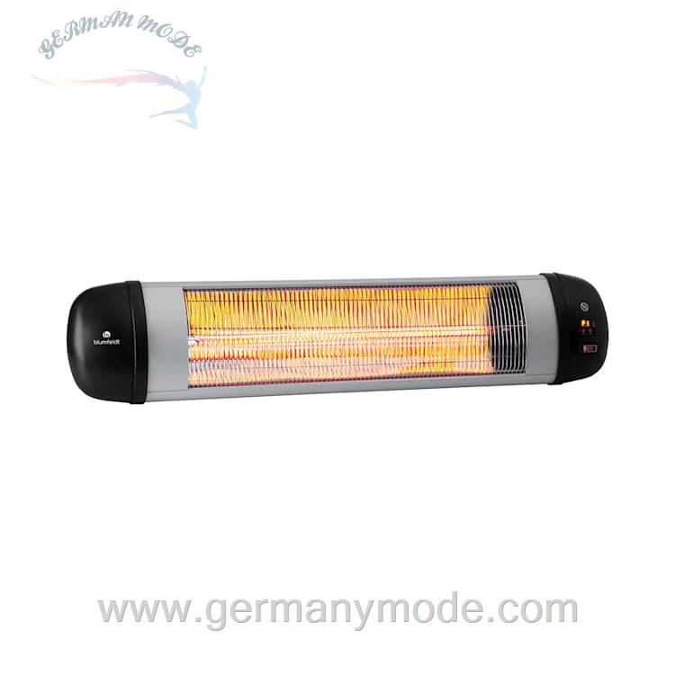 بخاری مادون قرمز دیواری کلارشتاین آلمان Klarstein Rising Sun Zenith Heizstrahler Silber-Metallic