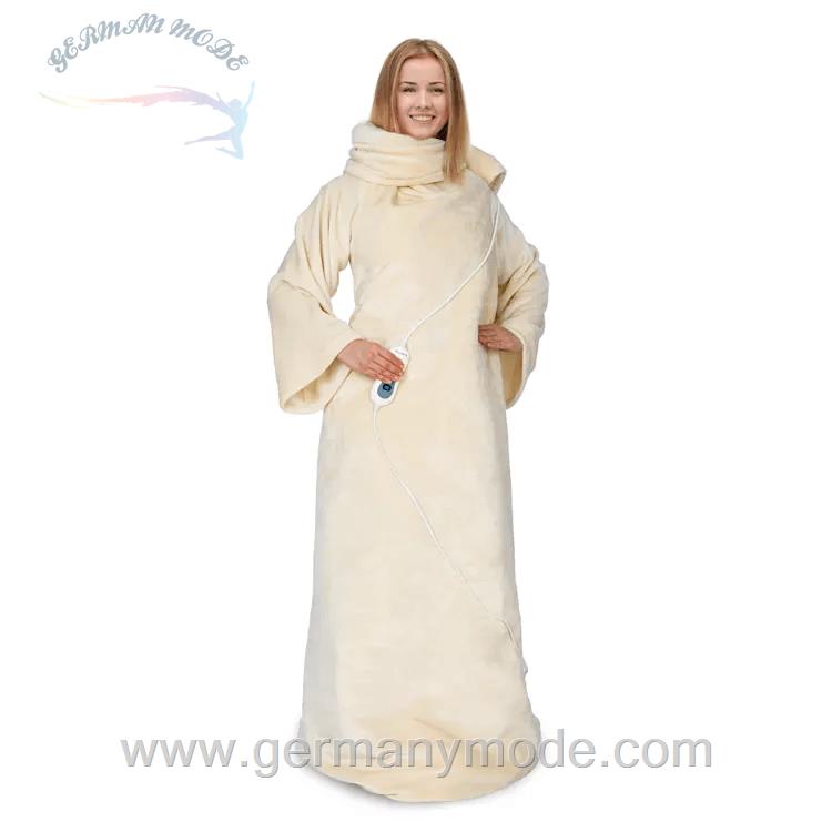 پتو برقی تن پوش کلارشتاین آلمان Klarstein Slanket Heizdecke mit Ärmeln Beige 120 watt