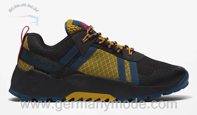 کتانی کوهنوردی مردانه تیمبرلند آمریکا Timberland SOLAR WAVE LT GREENSTRIDE SNEAKER FOR MEN IN BLACK YELLOW