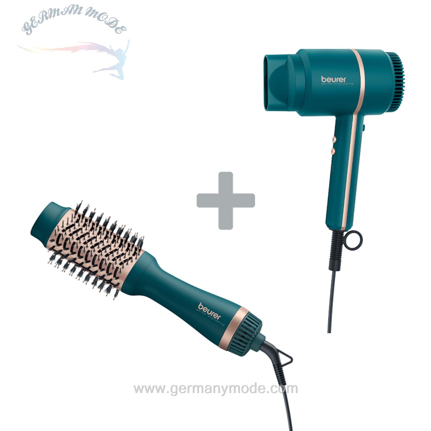 سشوار و برس حرارتی صاف کننده فر کننده بیورر آلمان Beurer 2-in-1 HC 45 HC 35 Ocean