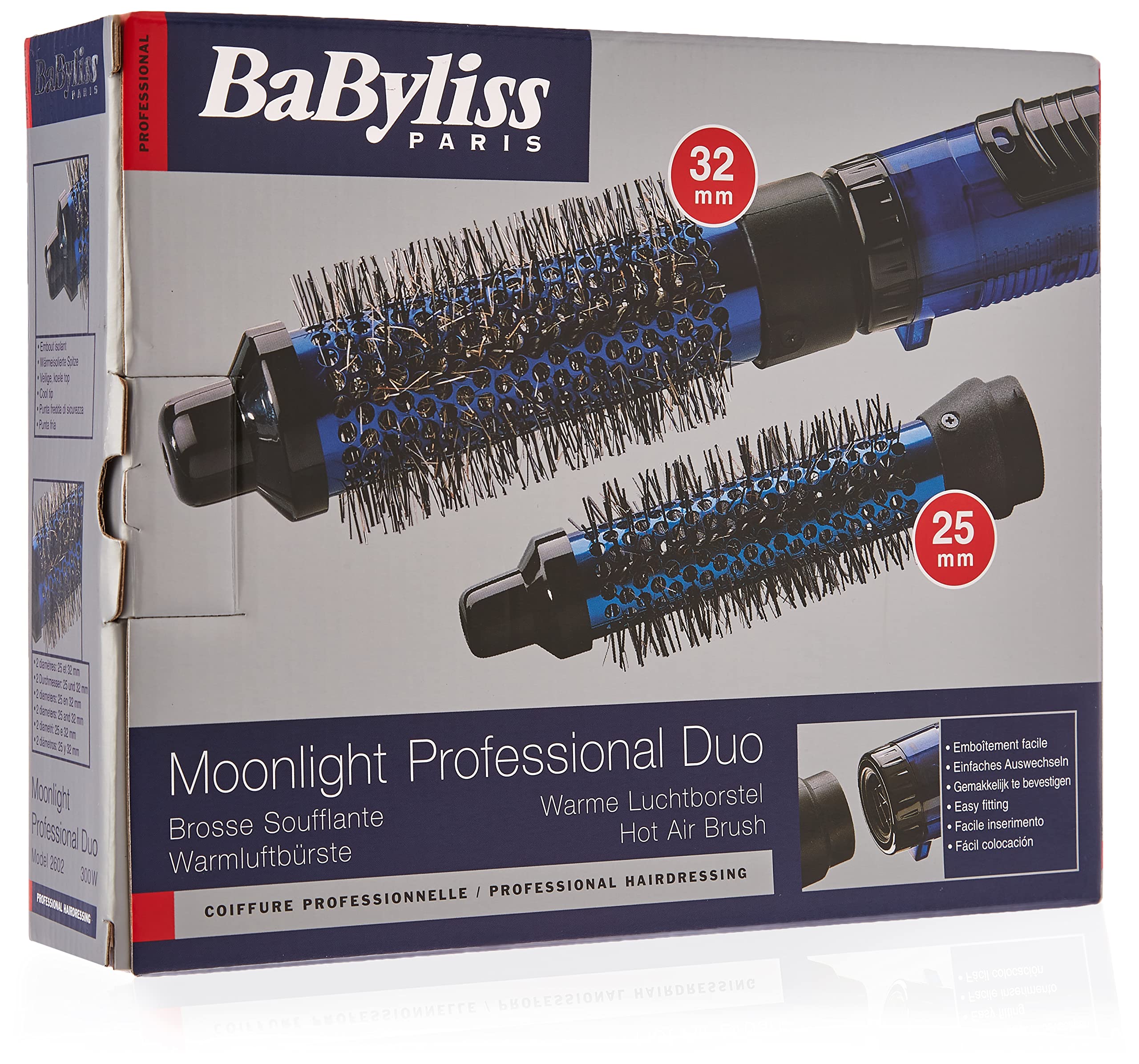 برس گرد حرارتی بابیلیس فرانسه - Babyliss 2602 Moonlight Professional Duo